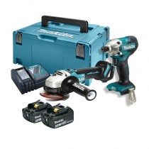 Combo Makita - Máy Vặn Vít + Máy Mài Góc Dùng Pin 18V DLX2395J